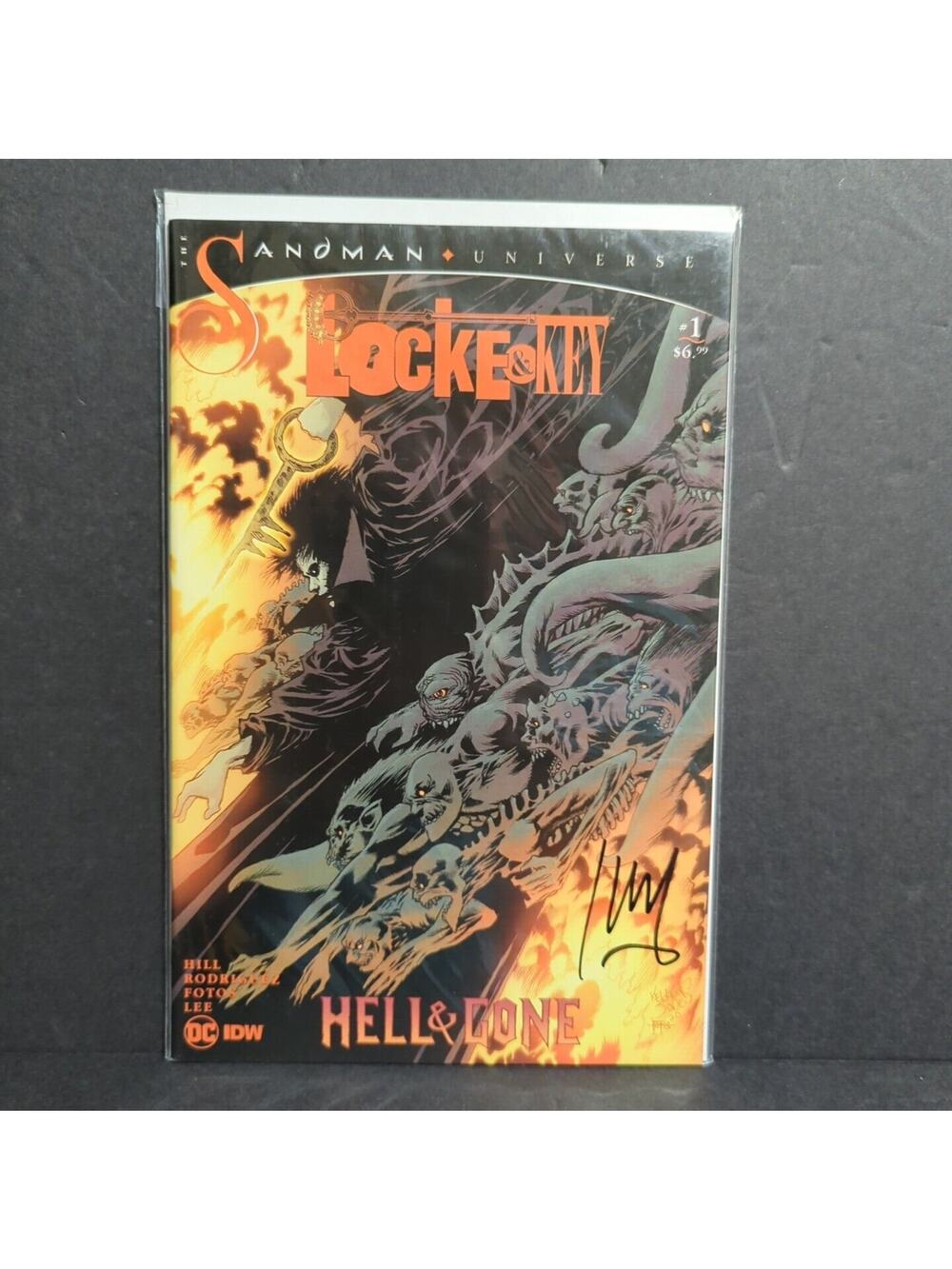 Locke and Key Sandman Hell and Gone 1C NM 2021 Signed By Jay Fotos
